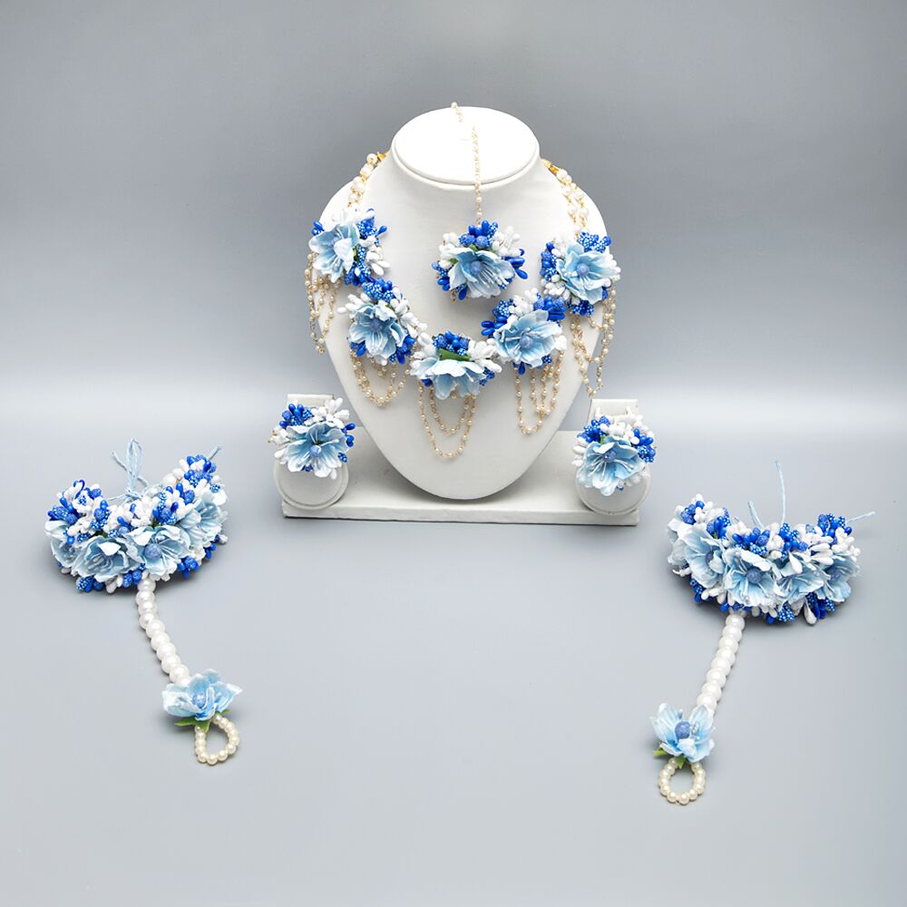 Myindiecraft HYDRA BLUE BRIDAL SET