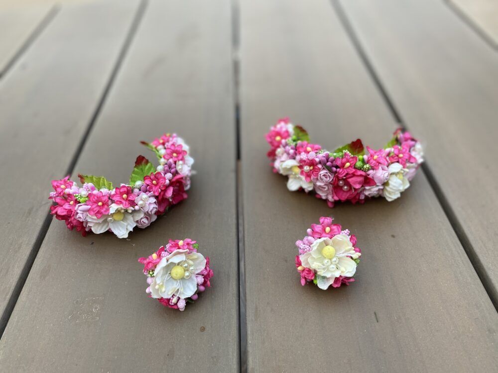 Myindiecraft FLORAL JEWELLERY SET