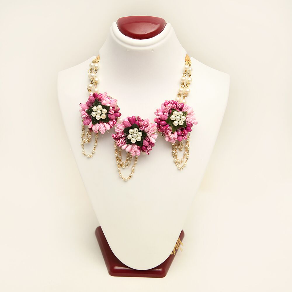 Myindiecraft Pink Feather Jewellery Set - Image 3