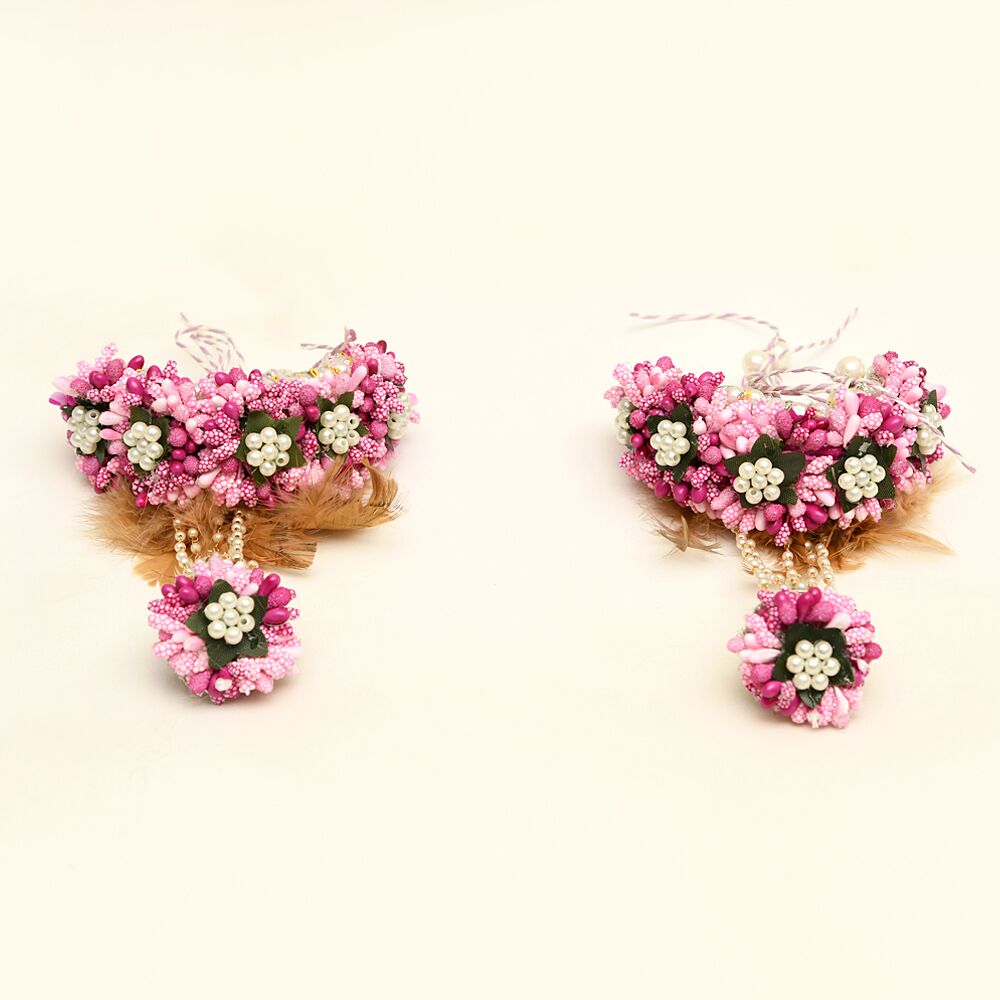 Myindiecraft Pink Feather Jewellery Set - Image 5