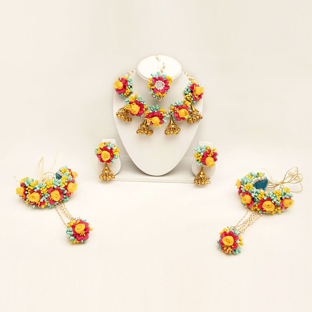 Myindiecraft Yellow Haldi Mehndi Jewellery - Image 2