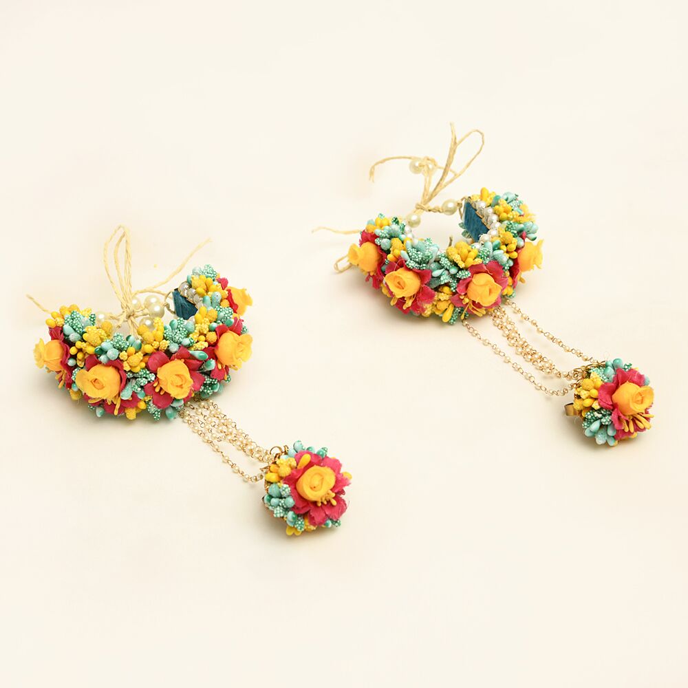 Myindiecraft Yellow Haldi Mehndi Jewellery - Image 4