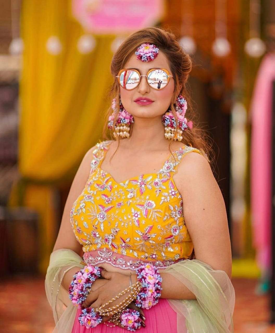 Myindiecraft Pink Flower Jewellery - Image 3