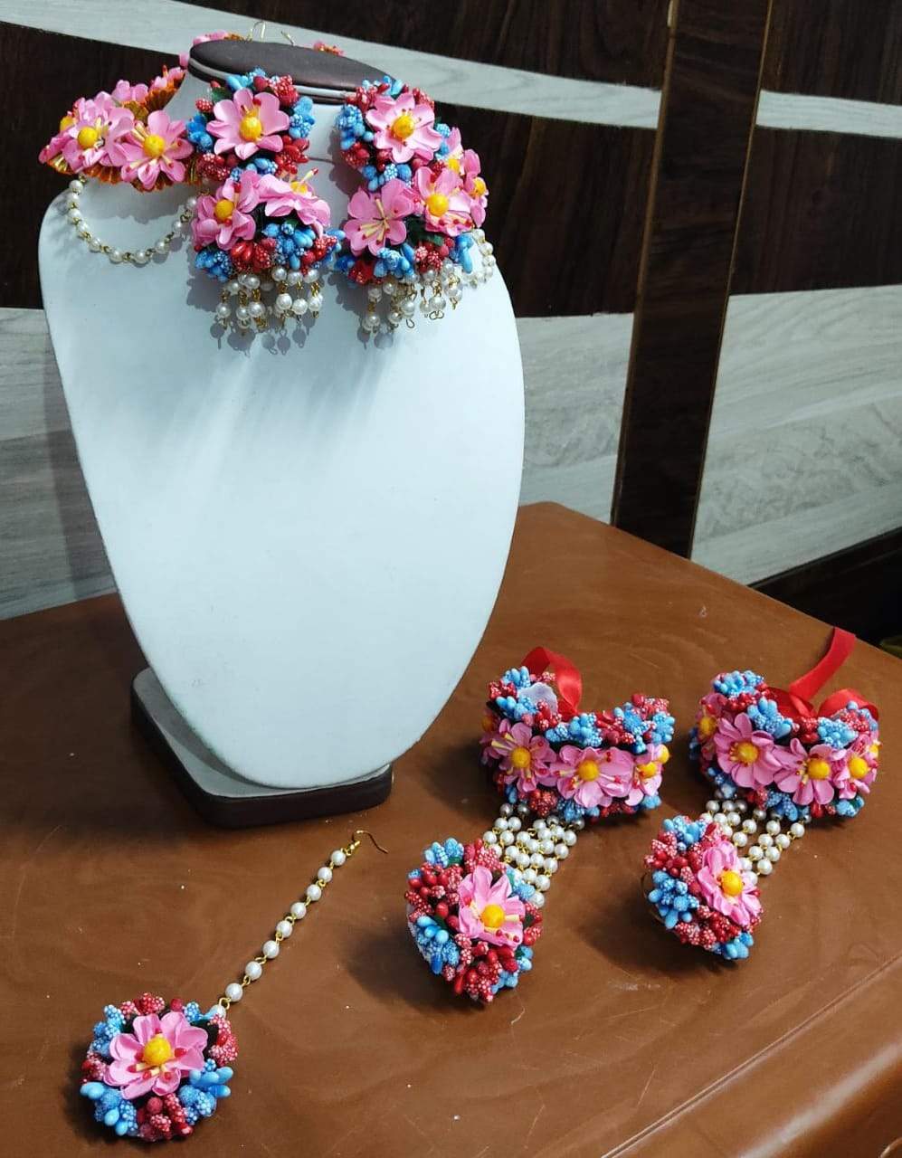 Myindiecraft Pink Flower Jewellery - Image 8
