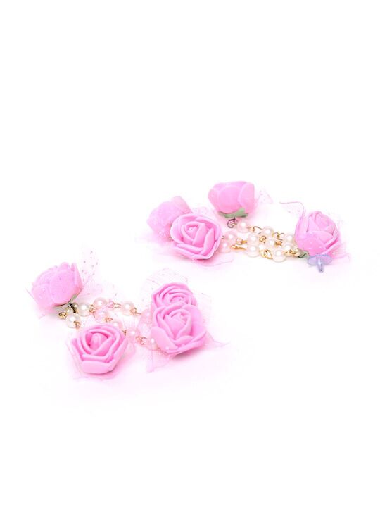 Myindiecraft Pink Delight Floral Jewellery Set - Image 4