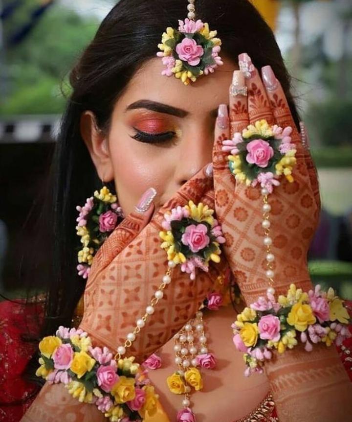 Myindiecraft Floral Jewellery Set