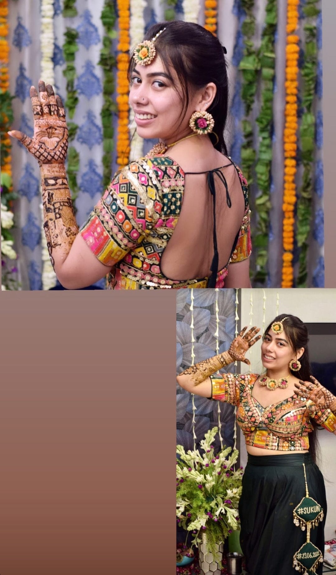 Myindiecraft Artificial Flower jewellery for Mehendi Ceremony - Image 5